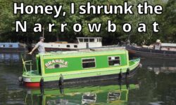 A small narrowboat